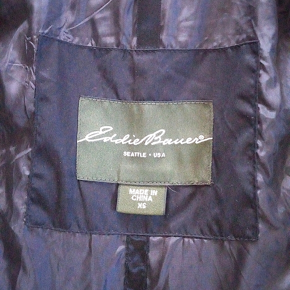 Eddie Bauer Black Down jacket XS - Picture 7 of 8